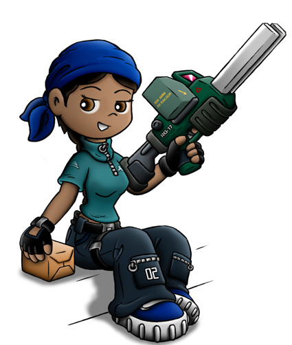 Amis and her trusty railgun
