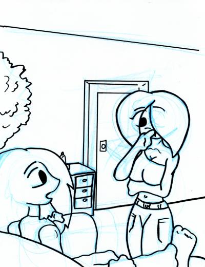 Steve and Mac Inked Page - Preproduction