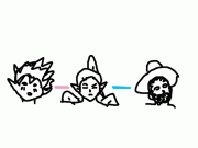 Pyro, Risky, Aster Azul