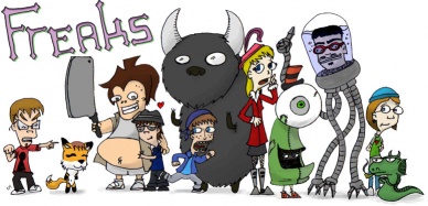 First Group Pic. Done in Invader Zim style